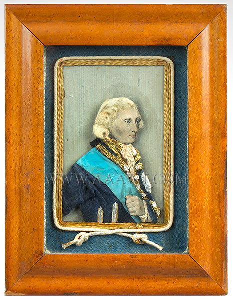 Horatio Nelson Portrait, Mixed Media, Lithograph Face, Image 1